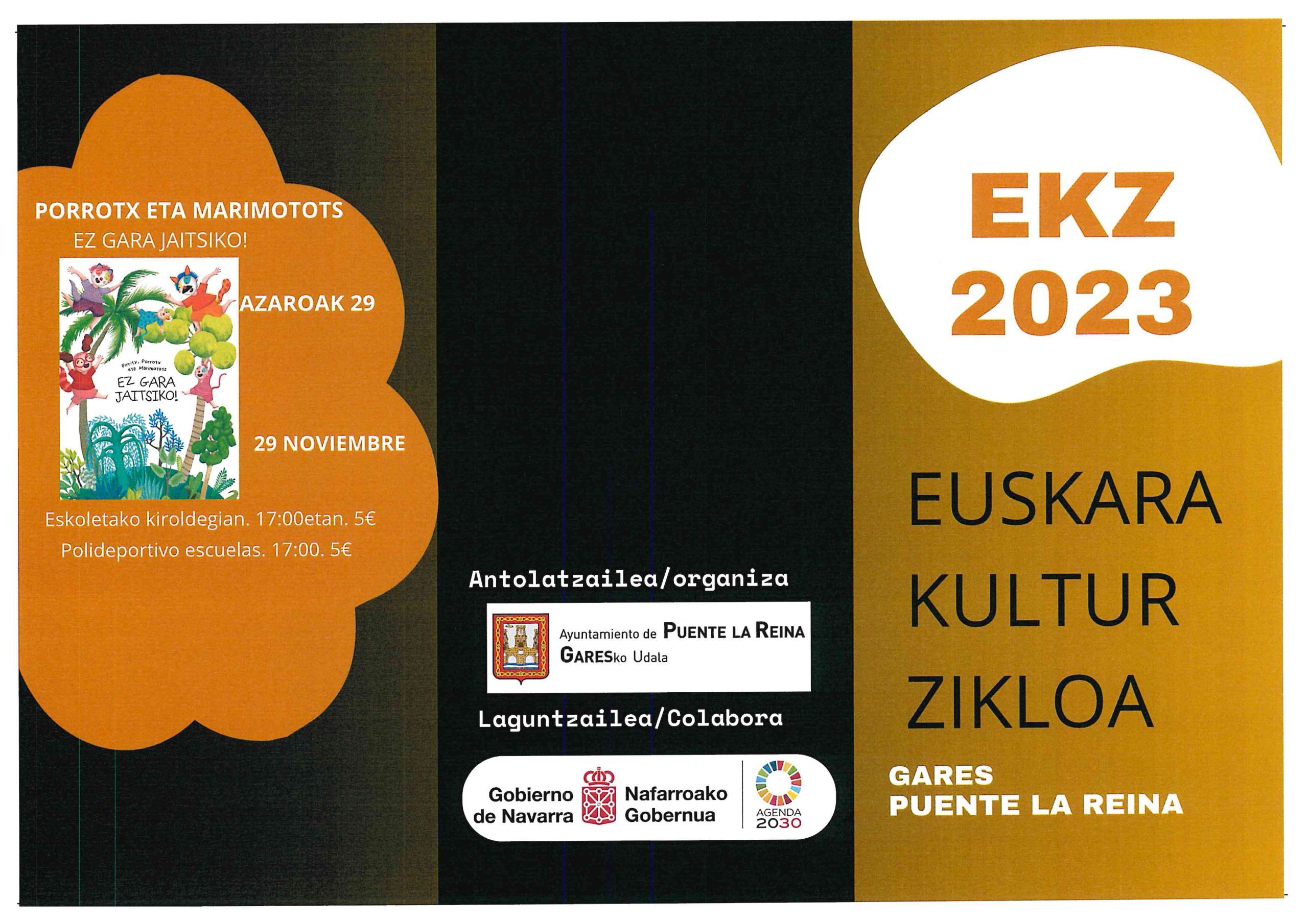 Ciclo Cultural en Euskera 2023