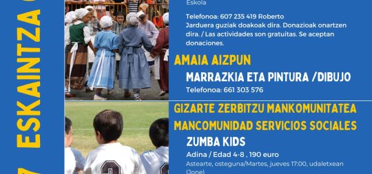 Imagen de la noticia: ACTIVIDADES EXTRAESCOLARES EN EUSKERA 2026-2027